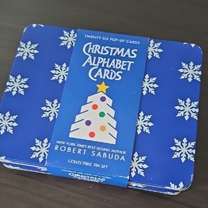 Robert Sabuda Christmas Alphabet Cards Collectible Tin Set